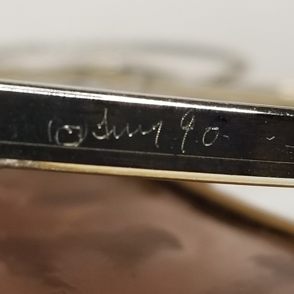 Stained Glass Angel Suncatcher Signed Pink White Christmas‎ Angel 9"Hx6"W - Picture 11 of 11